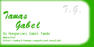 tamas gabel business card